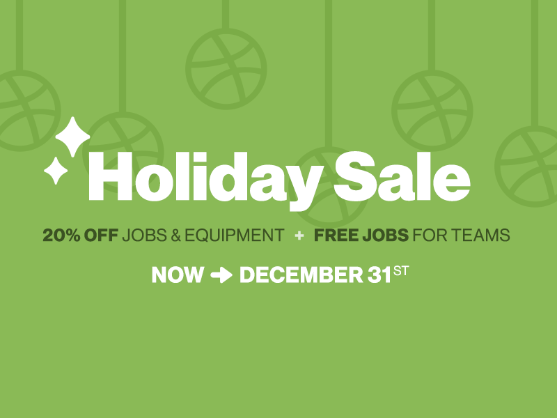 Holiday Sale by Dribbble on Dribbble
