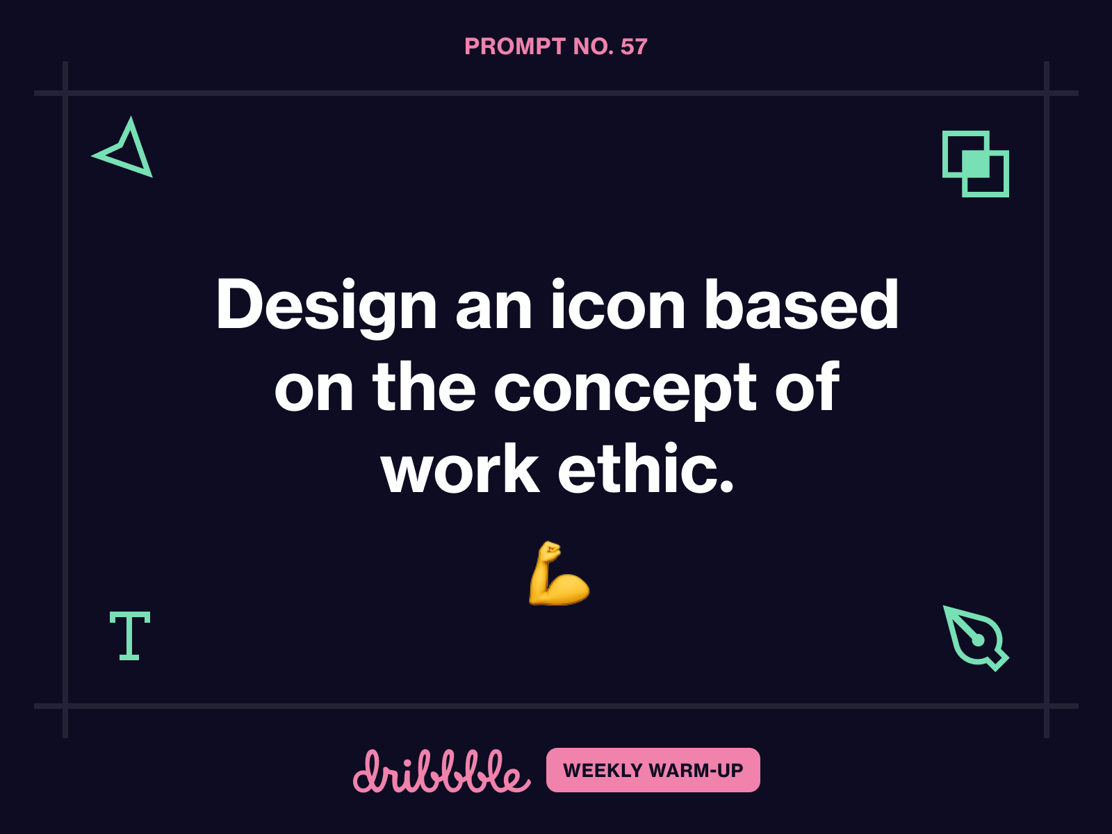 Design an Icon Based on Work Ethic challenge community design dribbble dribbbleweeklywarmup fun grow icon learn prompt scott fuller studio temporary weekly warm-up work workshop