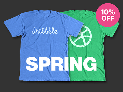 New Tees + Spring Sale dribbble equipment tee