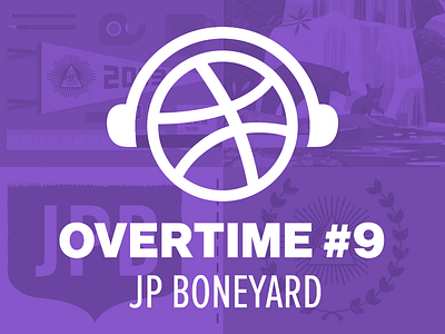 Overtime with JP Boneyard overtime podcast posters screen printing