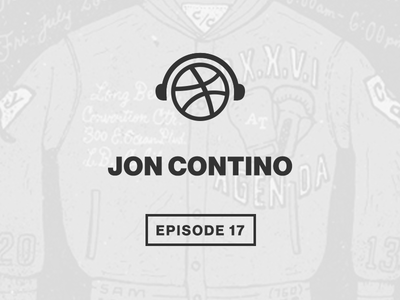 Overtime with Jon Contino brand illustration podcast