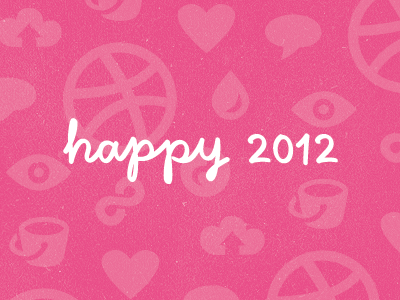 Happy New Year, Dribbblers! happy icons new thank vector year you