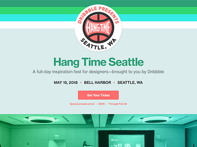 Tickets on sale for Hang Time Seattle! design conference hang time seattle