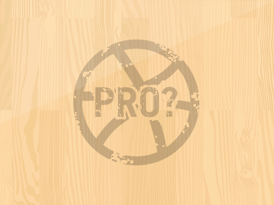 Dribbble Pro? dribbble feedback pro request tradegothic woodgrain worn