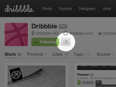 Lists dribbble
