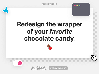 Redesign the Wrapper of Your Favorite Chocolate Candy! branding candy chocolate design dribbbleweeklywarmup experiment play practice typography warm up weekly warm up