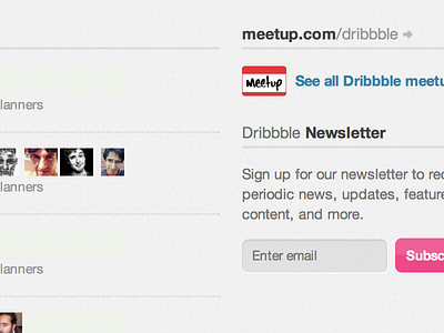 Dribbble Meetups dribbble meetups