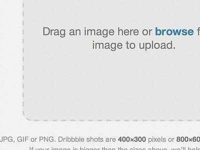You're such a drag drag dribbble drop upload