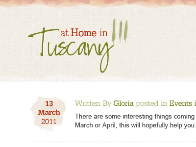 Tuscany Blog