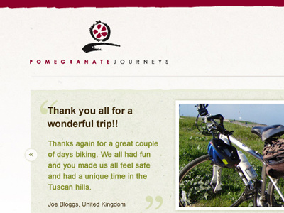 Bike Tours UI Design bike italy ui design