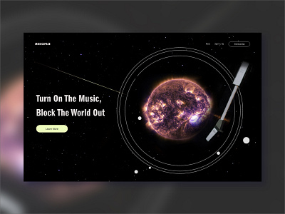 Landing Page For Music Website