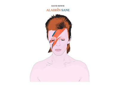David Bowie | Aladdin Sane Illustration adobe illustrator adobe photoshop aladdinsane bowie davidbowie illustration illustrator photoshop thedominguez