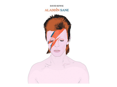 David Bowie | Aladdin Sane Illustration adobe illustrator adobe photoshop aladdinsane bowie davidbowie illustration illustrator photoshop thedominguez