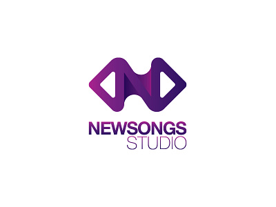 Newsongs Studio Logomark brand icon identity logo mark music newsongs saigon studio vietnam violet