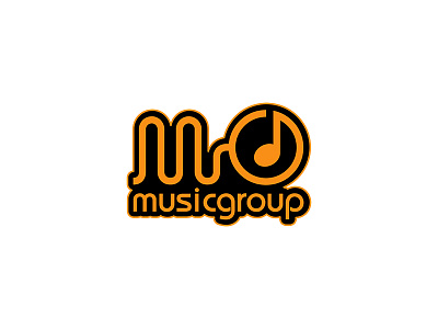 Musicgroup Logomark black logo music musicgroup note orange saigon vietnam