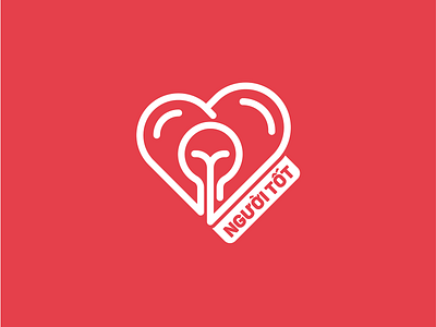 NGUOI TOT - Unused Version 2019 branding good guy goodness heart illustration ldk ledangkhoa light bulb logo nguoi tot saigon vietnam