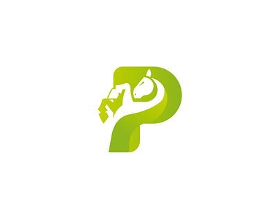 P Horse horse logo logodesign