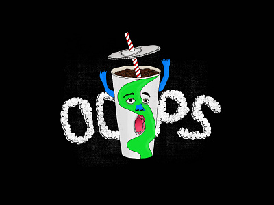 Funny fast food_drink fast food illustrator photoshop