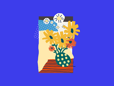 Some sunflower graphic illustrator