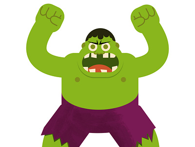 Hulk avengers hulk illustration marvel comics vector