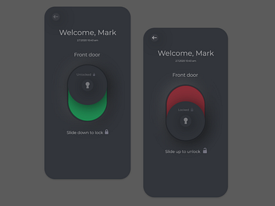 Home Security app app design ui ux