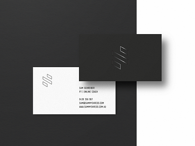 SammyShreds Branding black and white brand design brand identity branding business card business card design design logo spot uv