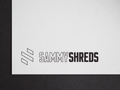 SammyShreds Branding black and white brand design brand identity branding design fitness fitness logo logo nutritionist