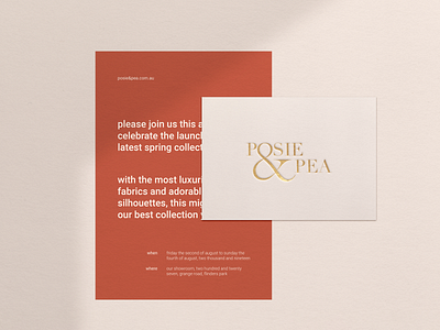 Posie & Pea Conceptual Branding