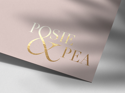 Posie & Pea Conceptual Branding brand design brand identity branding clothing brand clothing label design fashion brand logo logotype