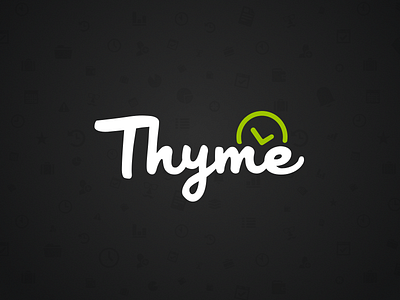 Project Thyme - Timetracking Tool clock icon logo thyme time track tracking web