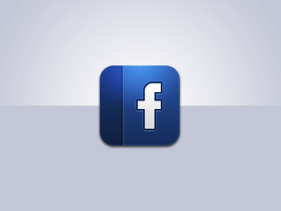 Facebook iOS Icon blue facebook icon ios retina white