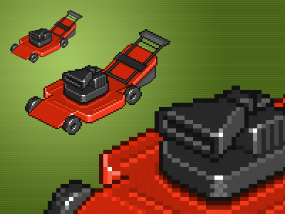 Mower lawn mower pixelart