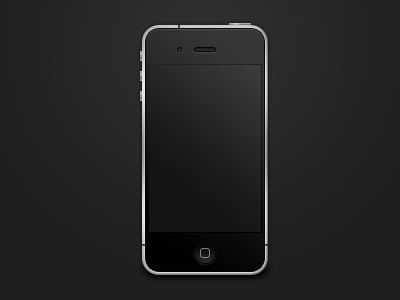 iPhone 4 dark iphone template