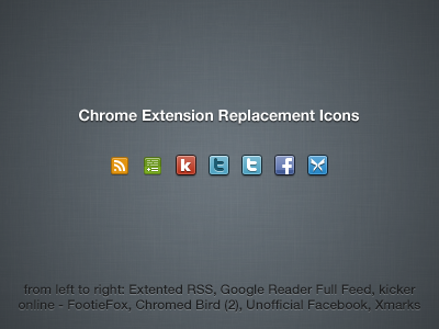 Chrome Extension Replacement Icons browser chrome extensions icon