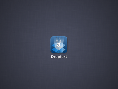 Droptext Replacement dropbox droptext icon iphone