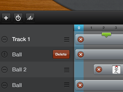 Flipbook Track Deleting animation delete flipbook ipad track