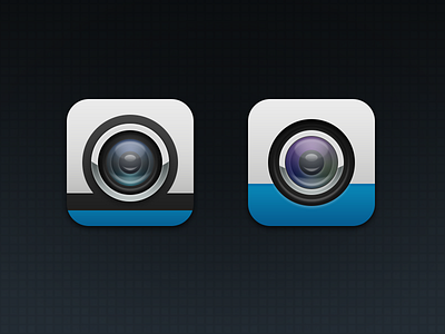 Camera Icons black blue camera icon ios iphone lense white