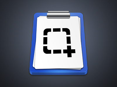 Screenshot Tool blue clipboard grabbox grey icon mac screenshot white