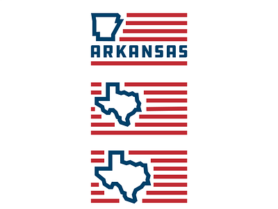 Neighboring States arkansas flag flags icons oklahoma state stickers texas usa