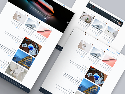 Blog template blog debut design farsi minimal template ui ux