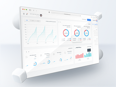 Risk Management Dashboard app dashboard design farsi financial panel product ui ux webdesign
