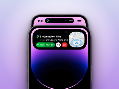 Google Maps Dynamic Island