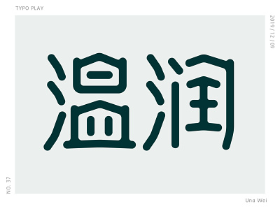 温润 design graphic design logo typo typography vector
