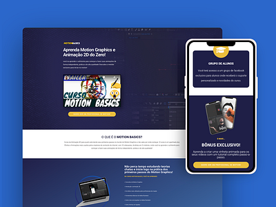 MotionBasics Landing Page landing page design landingpage onepage selling page webdesign website