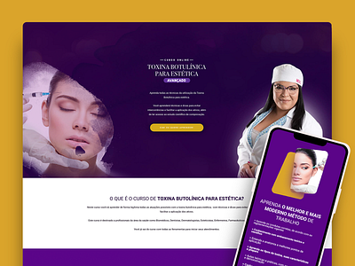 Landing Page Curso Estética