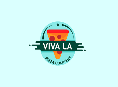 Viva la Pizza Company Logo app design flyer icon illustration illustrator logo typography vector web