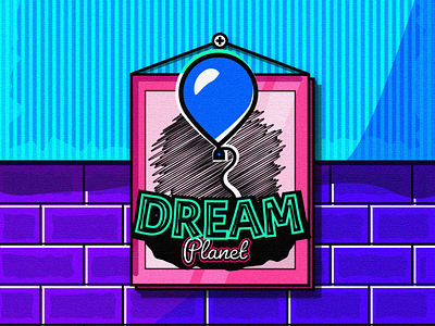 Dream Planet Illustration animation app design icon illustration illustrator logo typography ux vector