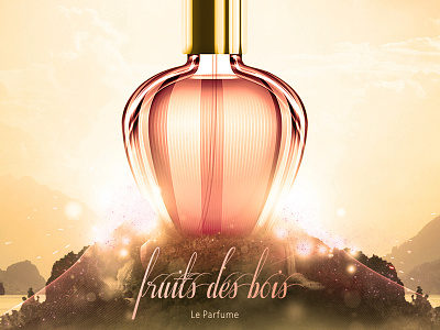 Flowii aftershave bottle lighting effects perfume photo manipulation