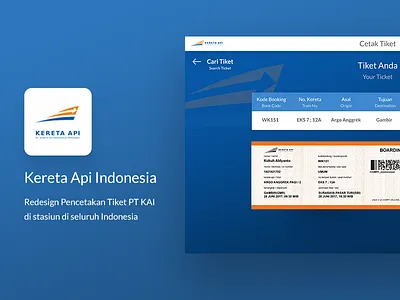 Redesign Pencetakan Tiket Kereta Api Indonesia api design indonesia kereta redesign ticket tiket travel web website