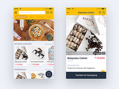 Kamumau App Design app buy design ecommerce feed mobile online sell shop ui